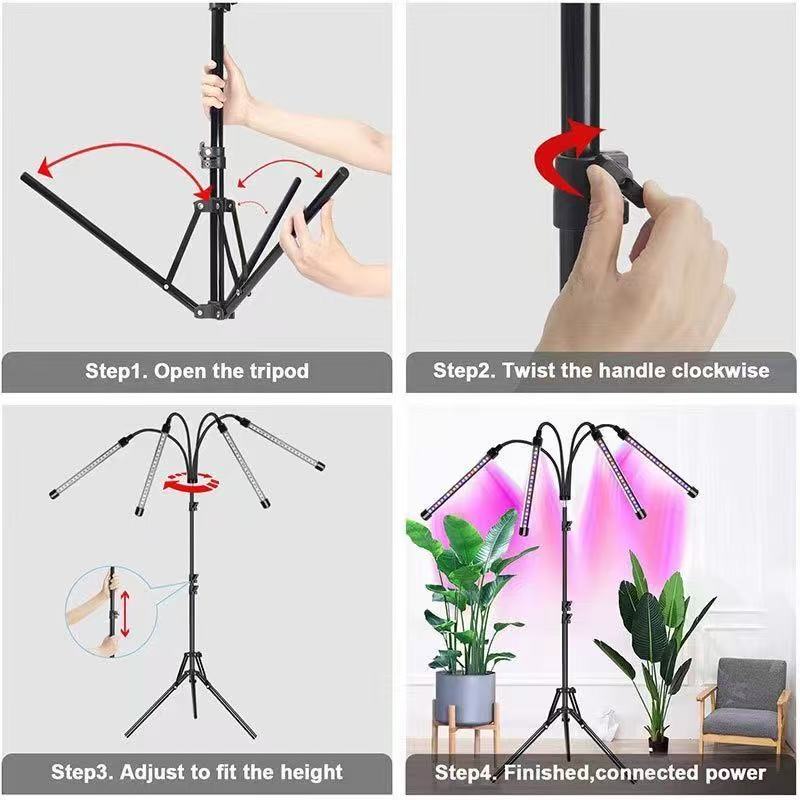 Full-spectrum supplemental plant grow light